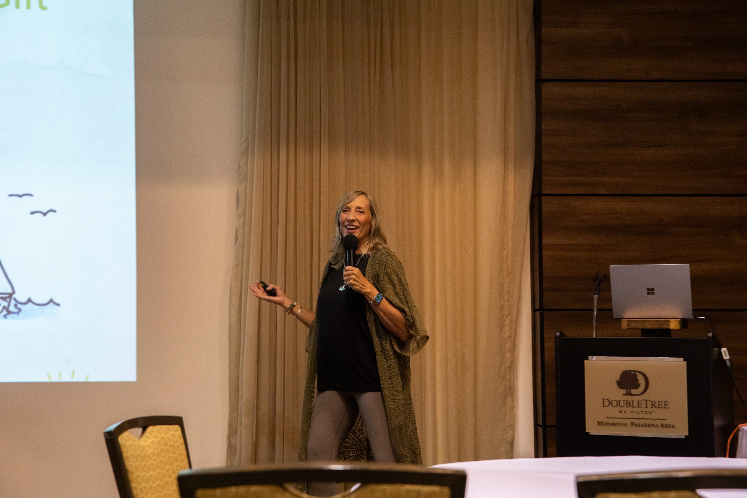 Lolly Colombo, Former BDI Chief Client Officer, presenting at BDI Rechard 2023