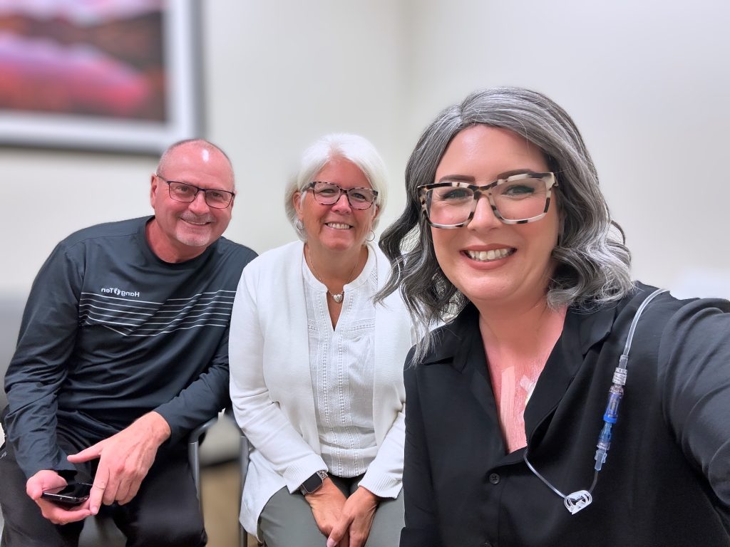 Rachael and her parents 