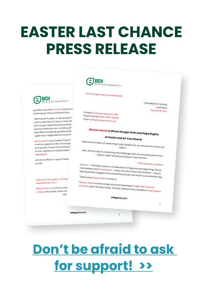 Easter Last Chance Press Release