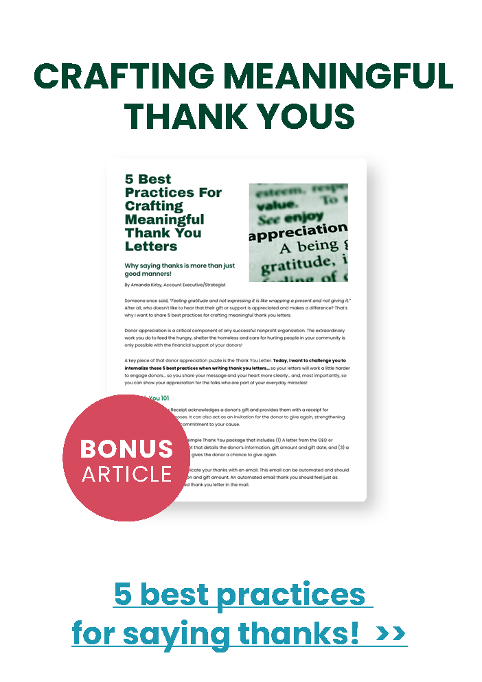 Crafting meaningful thank yous